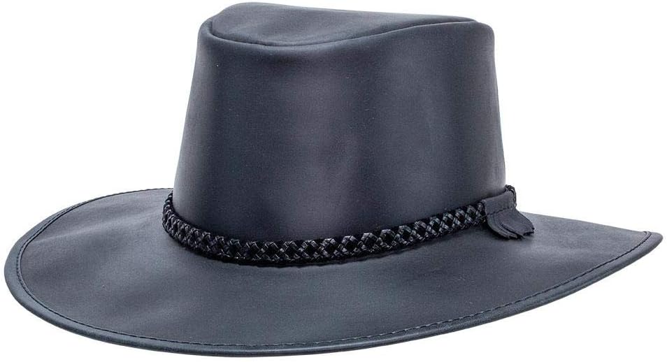 Leather  Hat for Men & Women | Packable Waterproof UPF 50 | Wide Brim Crushable, Packable Leather  Hat | Waterproof Oilskin, UPF 50