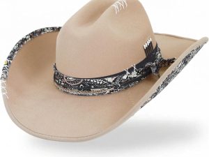 Felt Cowboy Hat for Men and Women, Handmade Western Cowgirl Style | Classic country riding style, lightweight breathable felt, shapeable brim, durable for outdoor adventures, gift-ready