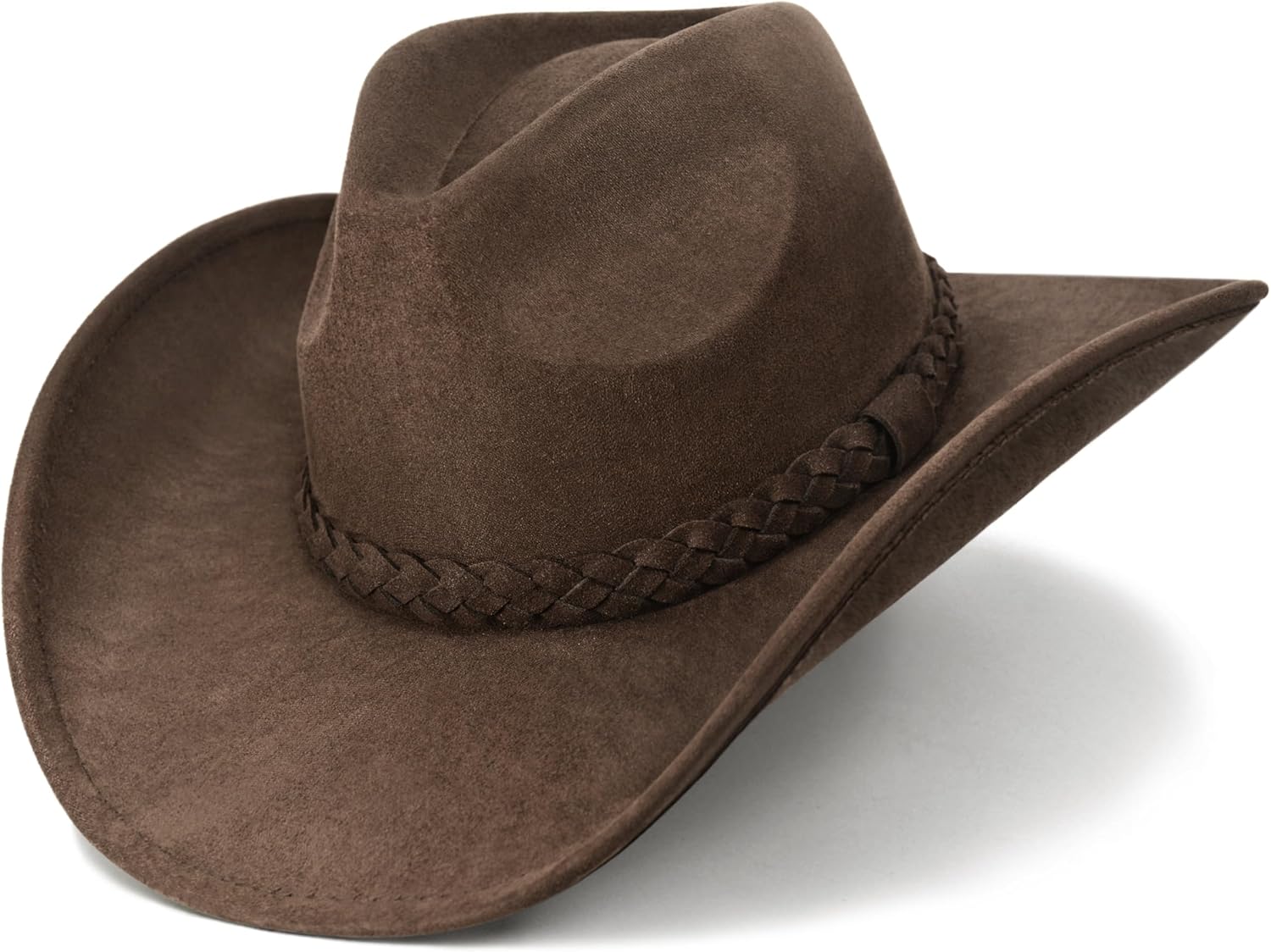 Cowboy Hats for Women and Men – Felt Teardrop Western Cowgirl Cowboy Hat for Teens and Adults